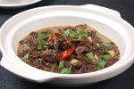砂锅野山菌炒腊肉