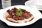 豆腐蒸腊鸭
