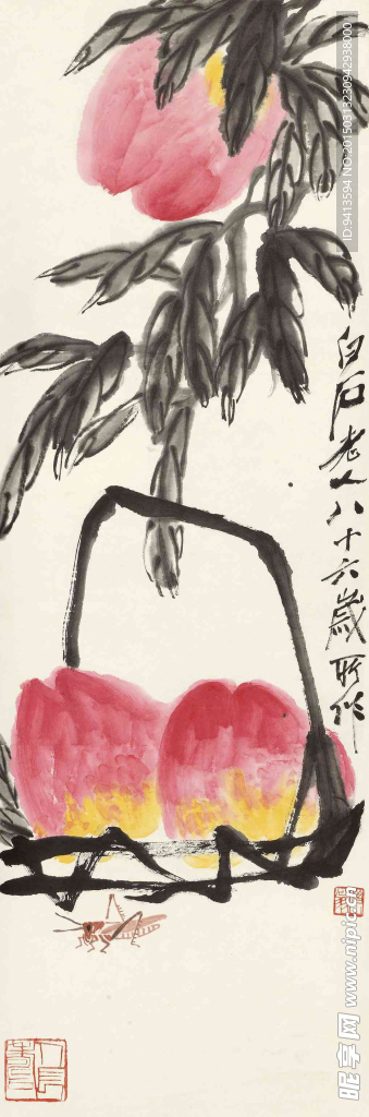 寿桃蚱蜢
