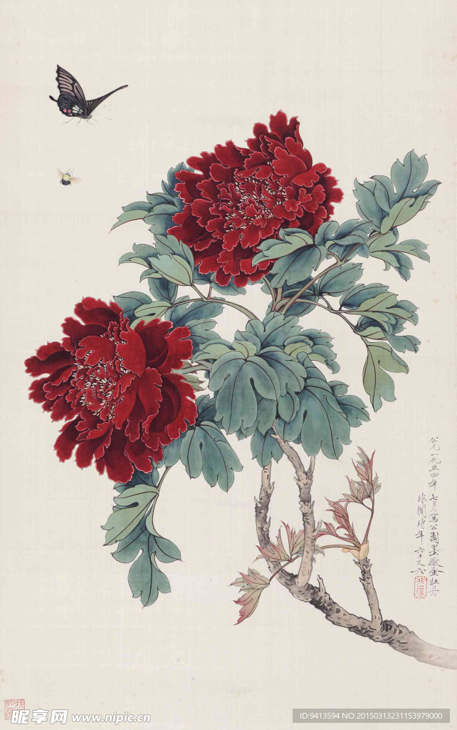 牡丹蝴蝶