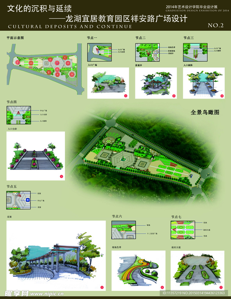 景观设计展板