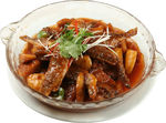 黄鱼焖饼子