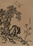 聚马凉石 国画