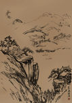 聚马凉石 国画