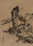 聚马凉石 国画