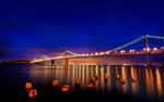 旧金山 金门海峡 夜景