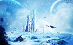 来自雪国概念海报