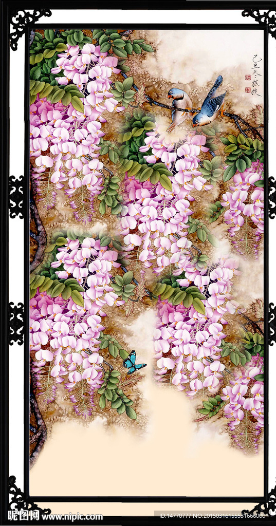 花开富贵装饰画