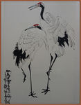 国画仙鹤