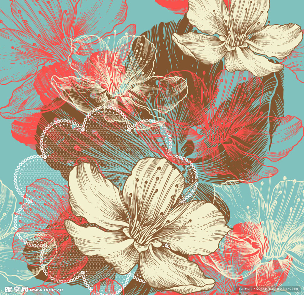 时尚花纹
