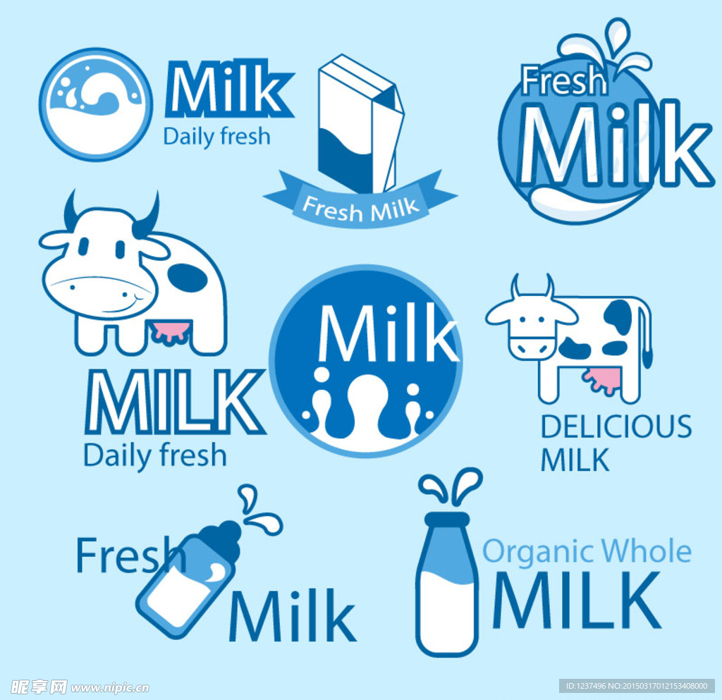 鲜奶包装标签