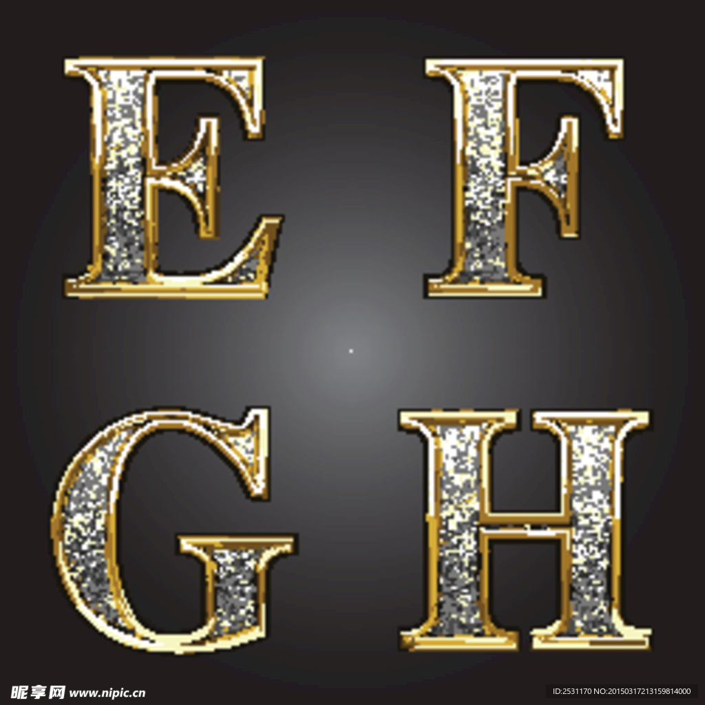金属字母