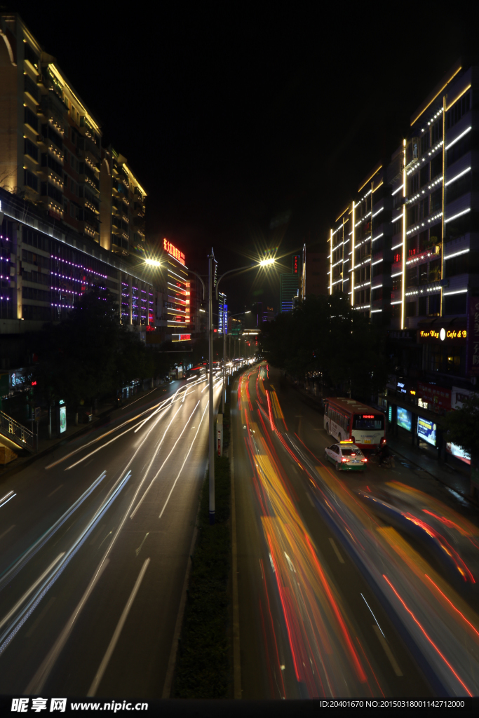 遵义中华路夜景