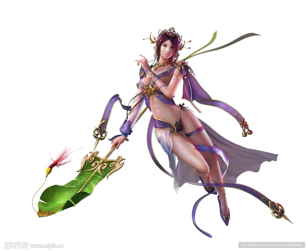 手绘美女