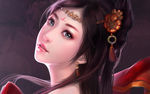 手绘美女