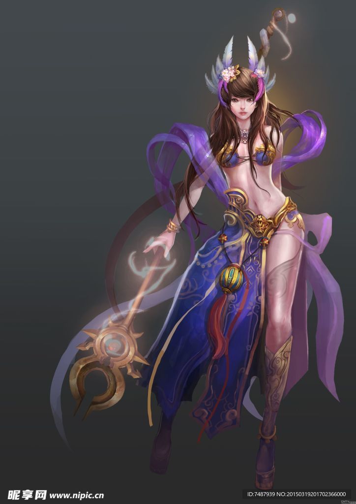 美女法师