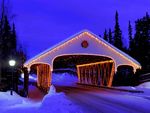夜晚雪景