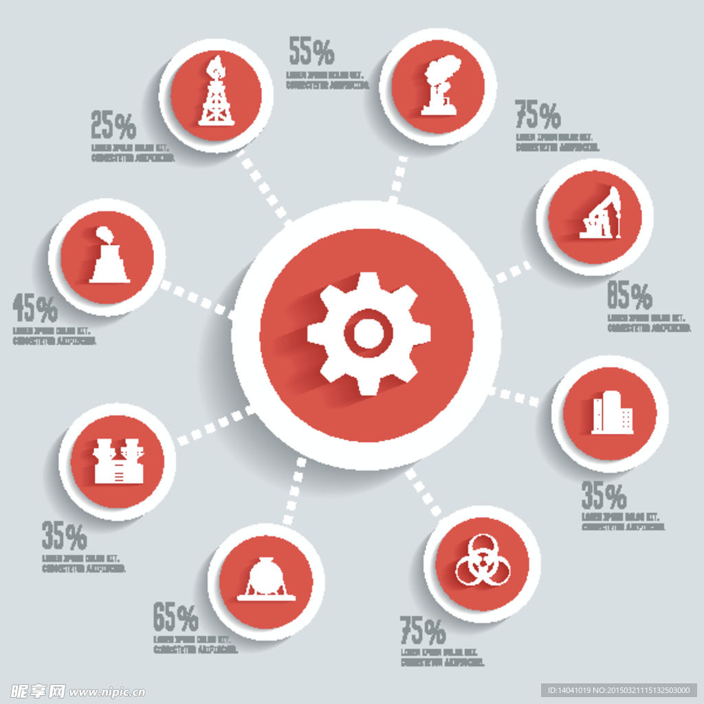 能源化工石油制造行业矢量素材