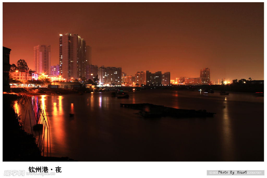 钦州港夜景