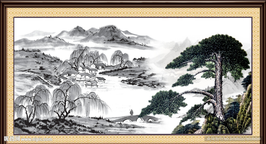 迎客松风景