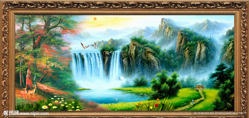 山水油画
