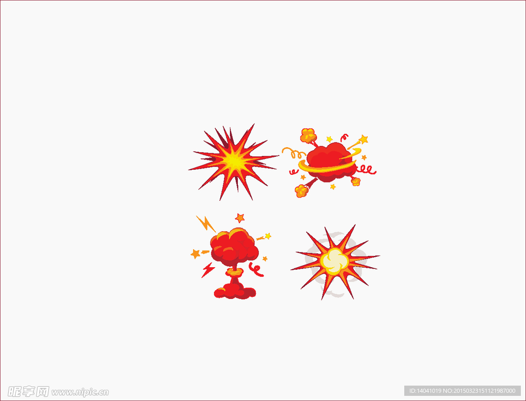 爆炸设计矢量素材