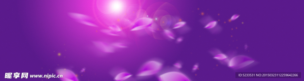 浪漫紫色梦幻背景