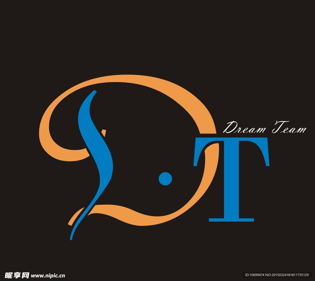 DT英文字LOGO