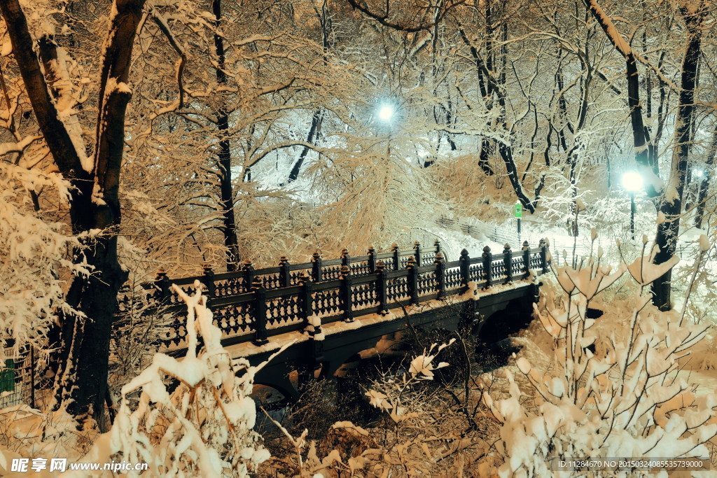 唯美冬季小桥