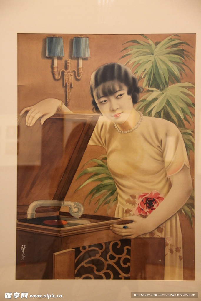 纸本水彩画