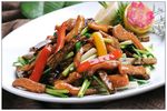 韭菜豆干炒猪颈肉