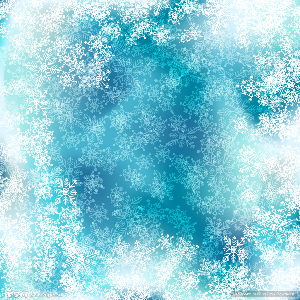 炫酷雪花背景