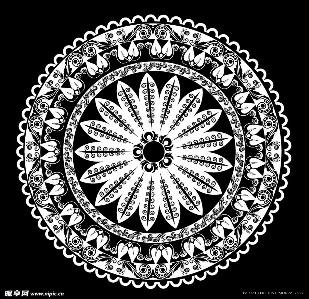 精美欧式花纹