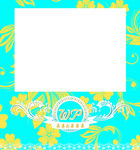 蒂芙尼色花纹底纹