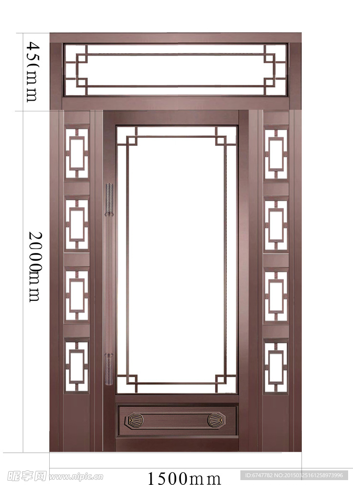 铜金属门