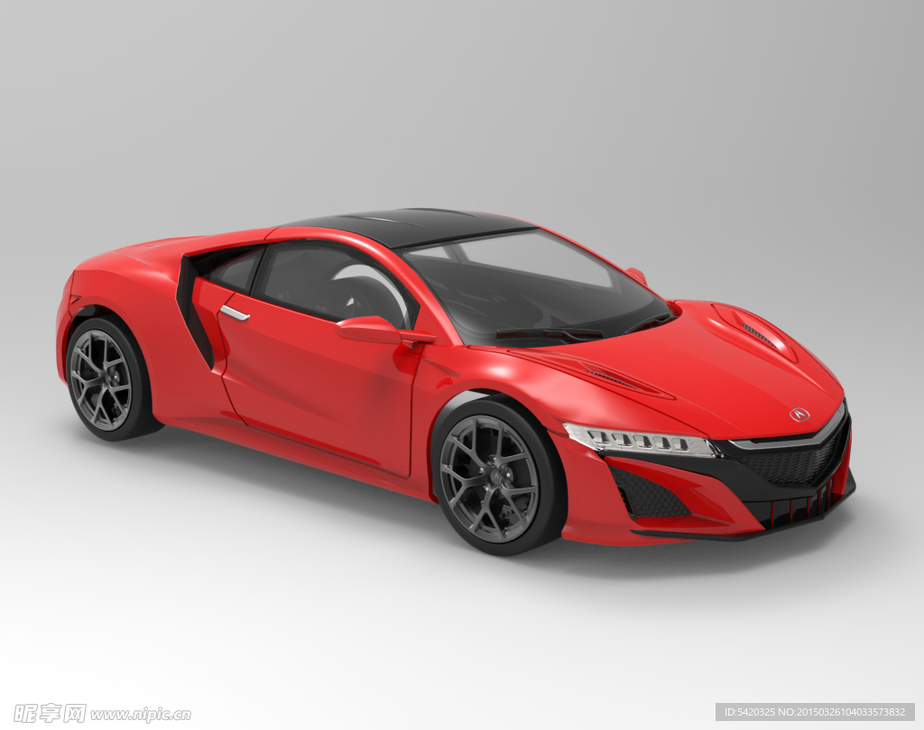 讴歌NSX3D渲染图