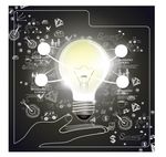 明亮灯泡商务信息图矢量素材