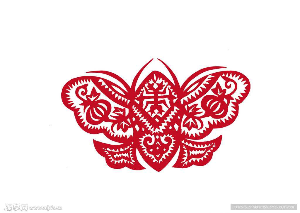剪纸蝴蝶