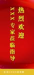 红色热烈欢迎类X展架