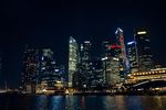 新加坡 金融贸易区 夜景