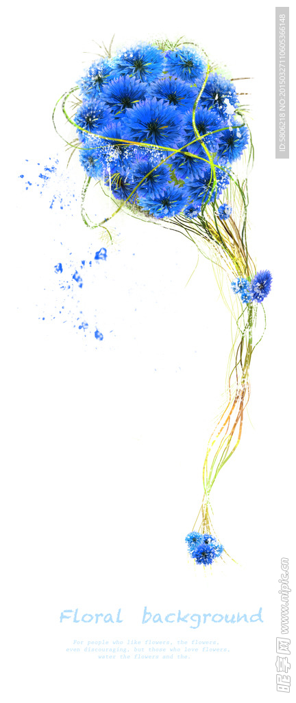 手绘鲜花