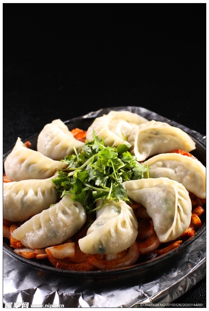 铁板麦穗饺