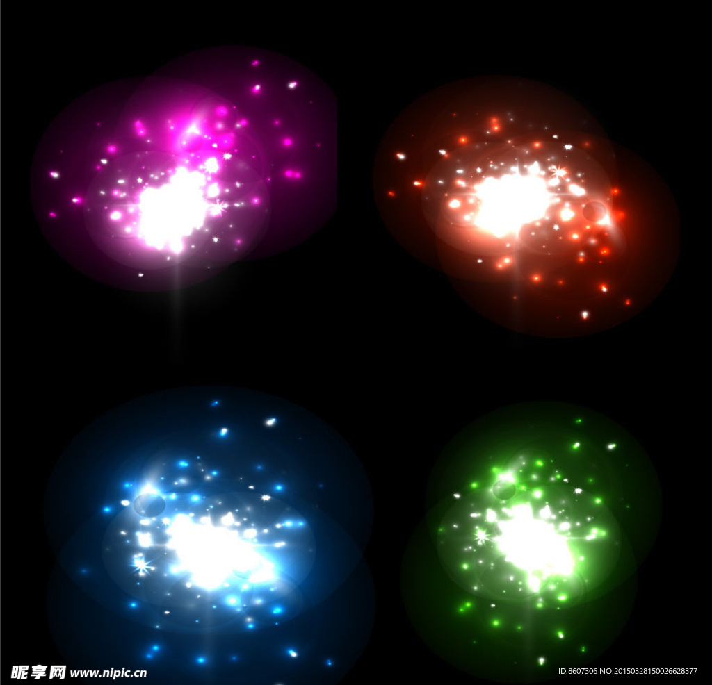 动感爆炸烟花素材