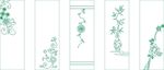 花纹雕刻 玻璃门雕刻 玻璃门