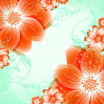 梦幻时尚花纹背景