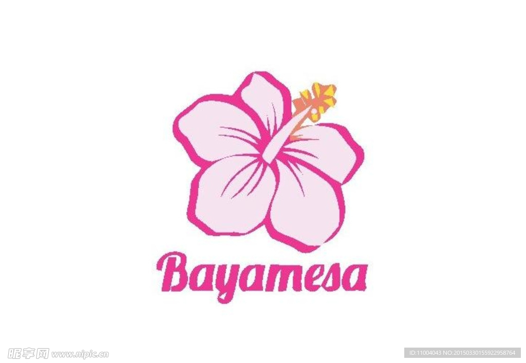 粉红花卉 Logo
