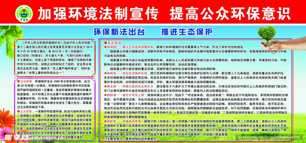 环保展板