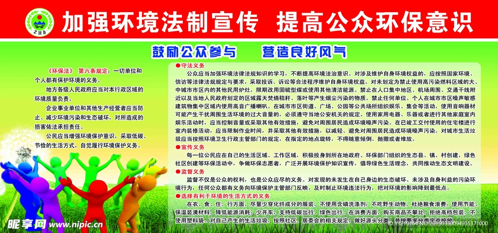 环保展板