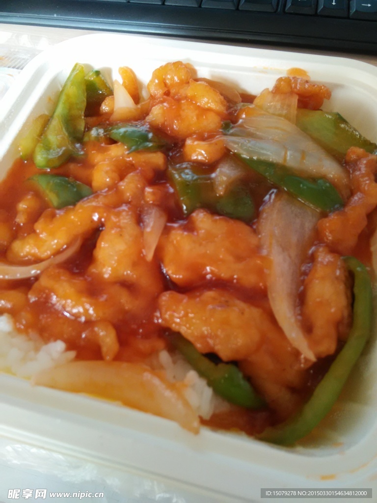 糖醋酥肉盖饭