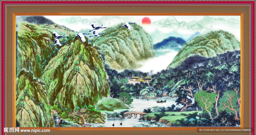 山水国画